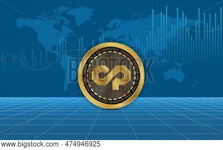 Counterparty-xcp Virtual Currency Images. 3d Illustrations. Xcp Coin Logo