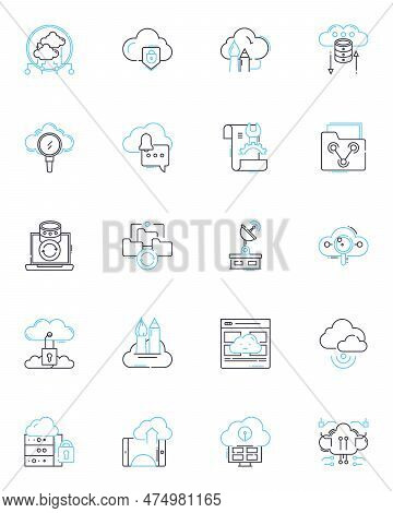 Mobile Communication Linear Icons Set. Smartph, Texting, Messaging, Wireless, Cellular, Roaming, Dat