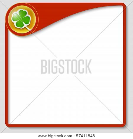 Vector Box For Any Text And Cloverleaf
