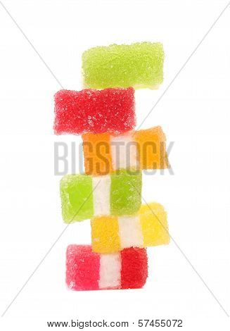Spyral colorful jelly candies