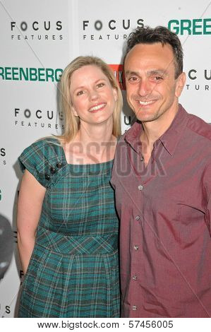 Hank Azaria and Katie Wright  at the 