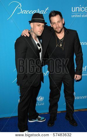 Benji Madden and Joel Madden  at the 2009 UNICEF Ball Honoring Jerry Weintraub, Beverly Wilshire Hotel, Beverly Hills, CA. 12-10-09