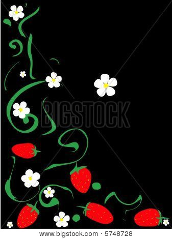 motif de fraises