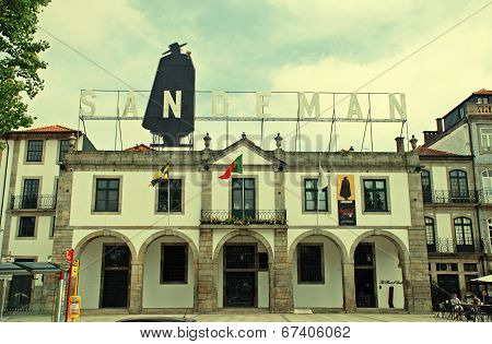 Sandeman Advertising Signboard, Porto, Portugal