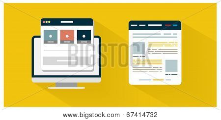 Modern App Icon Of Browser Business Concept