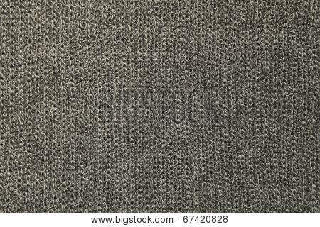Gray Knitted Wool Texture Or Background
