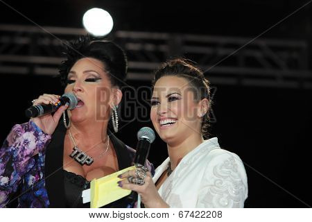 MCs Michelle Visage & Demi Lovato