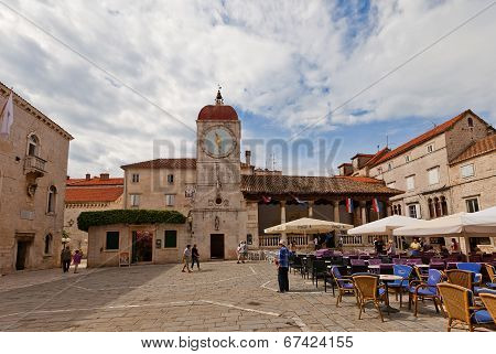 St. John Paul Ii Square In Trogir, Croatia