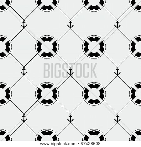 Anchor and lifebuoy pattern