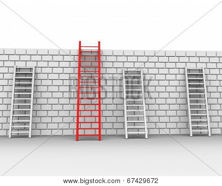 Brick Wall Shows Chalenges Ahead And Brickwall