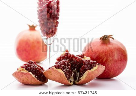 Pomegranate and its seeds