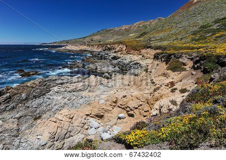 Landscape Of Pacific Ocean At Garrapata State Park
