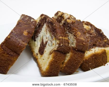 Pestrý švestkový koláč.