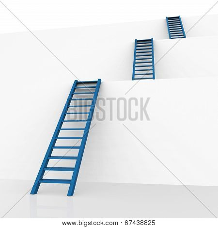 Ladders Vision Represents Conquering Adversity And Aspire
