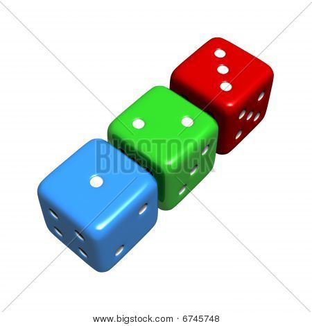 1-2-3 Szerencsés színes kocka