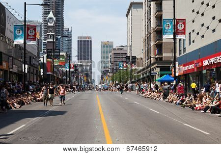 People Waiting for Annual Dyke March