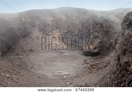 Crater of Volcano Merapi