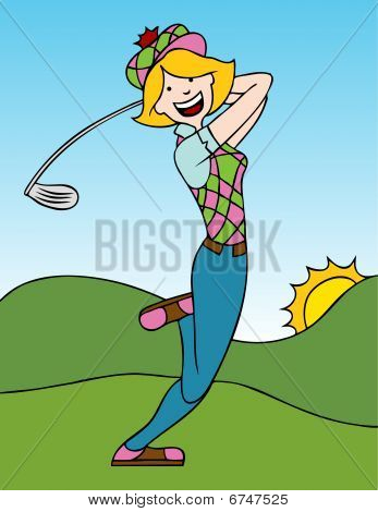 Female Golf Player
