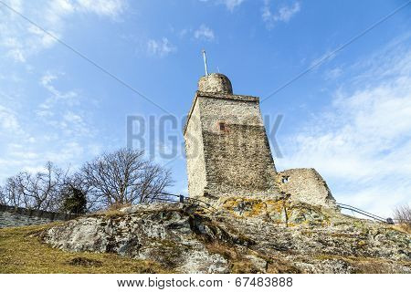 Old Falkenstein Castle Under Clear Blue Sky