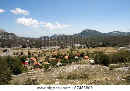 Small Mountain Village In Montenegro