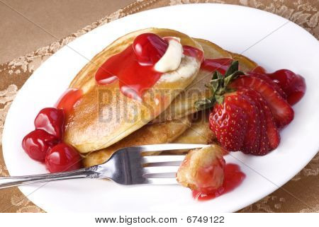 Panqueques de cerezas