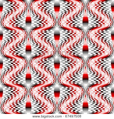 Design Seamless Colorful Mosaic Checked Pattern