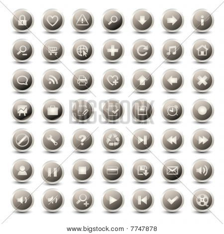 49 monochromatisch web icons