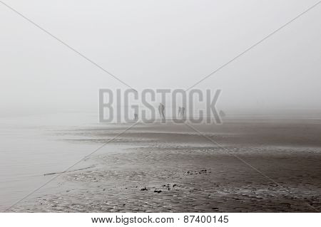 Barmouth seaside on the beach