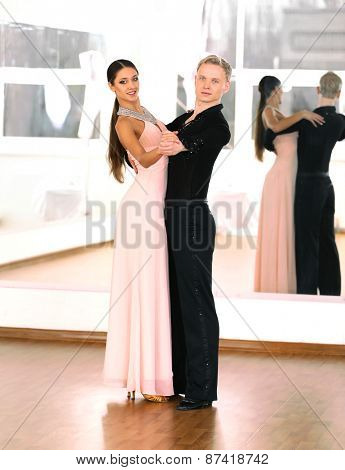 Ballroom dance in motion