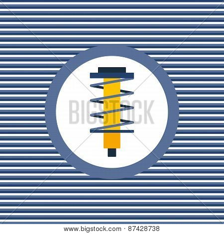 Shock Absorber Color Flat Icon