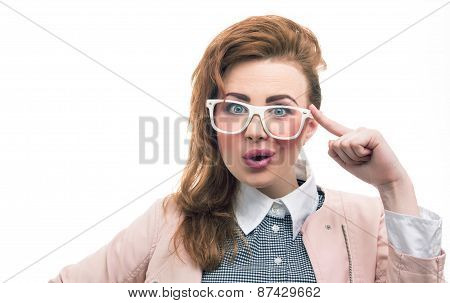 Portrait Of A Fashionable Young Girl