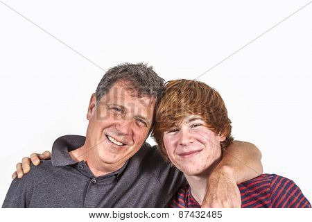 Father And Son Hugging