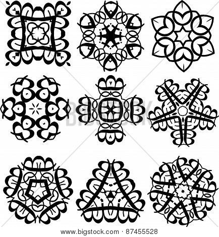Calligraphic decorative elements