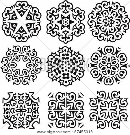 Calligraphic decorative elements