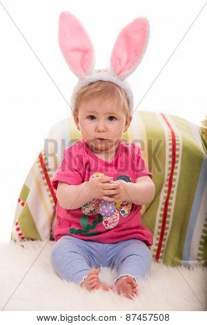 Baby Easter With Bunny Ears