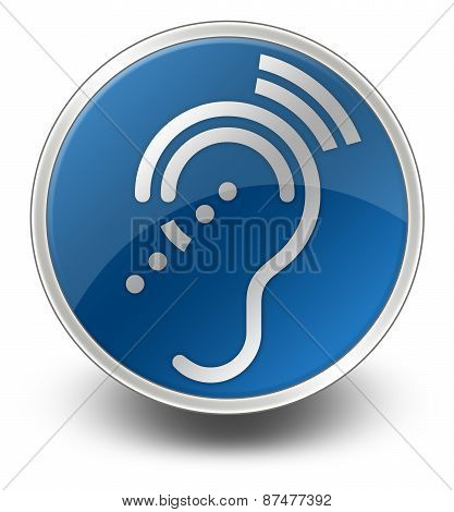 Icon, Button, Pictogram Hearing Impairrment