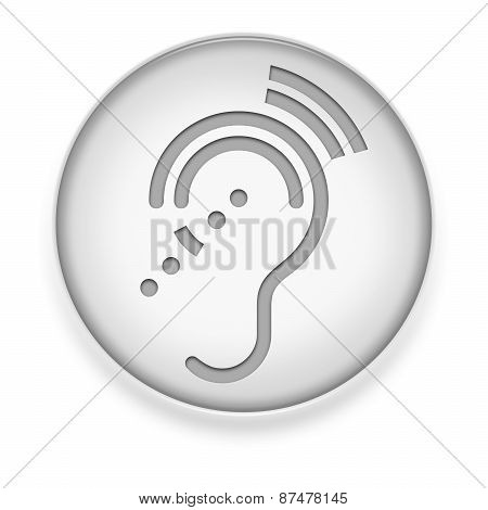 Icon, Button, Pictogram Hearing Impairrment