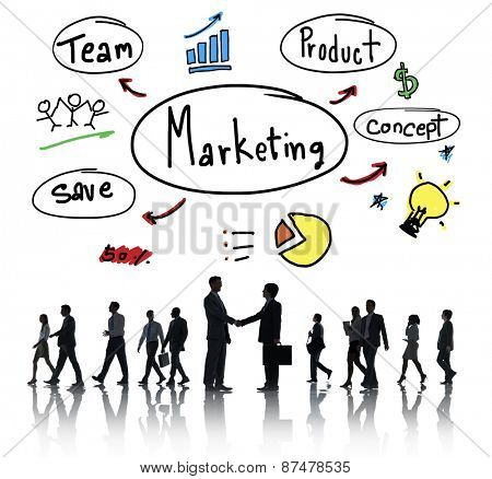 Marketing Strategy Team Business Commercial Advertising Concept