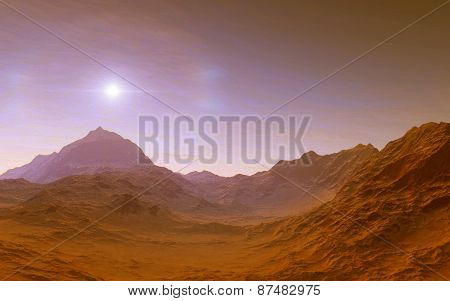 Mars Scientific illustration