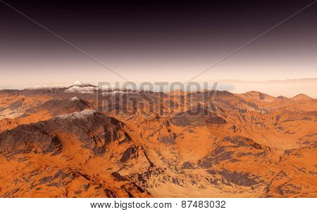 Mars Scientific illustration