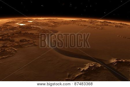 Mars Scientific illustration