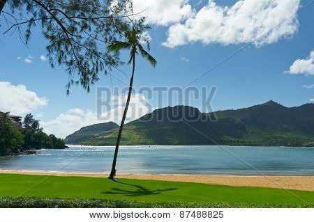 Beautiful View Of Nawiliwili, Kauai Island, Hawaii, Usa