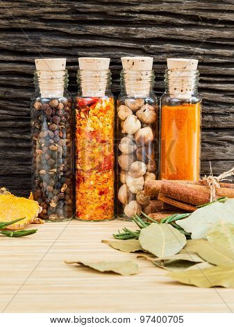 Food Cooking Ingredients. - Spice Taste With Copy Space.