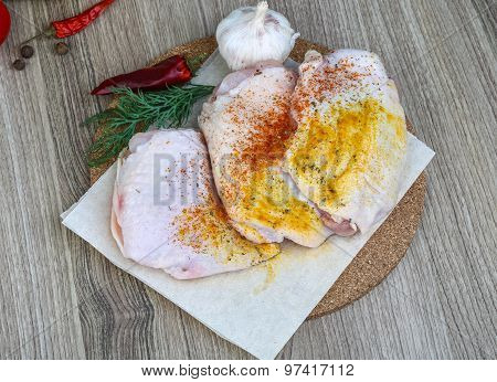 Raw Chicken Thights