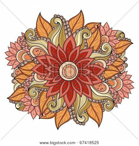 Vector Colored Floral Background