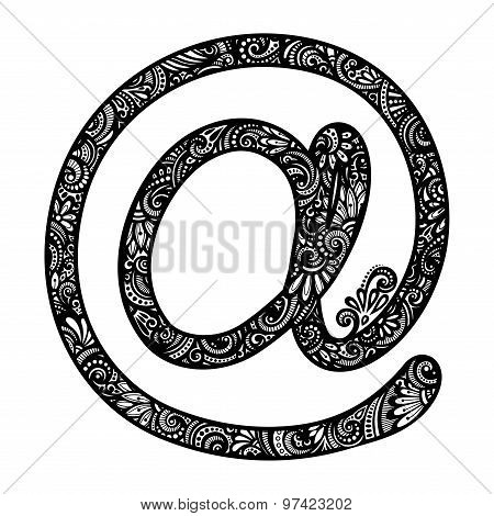Vector Decorative E-mail Symbol
