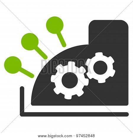 Cash register icon from Business Bicolor Set