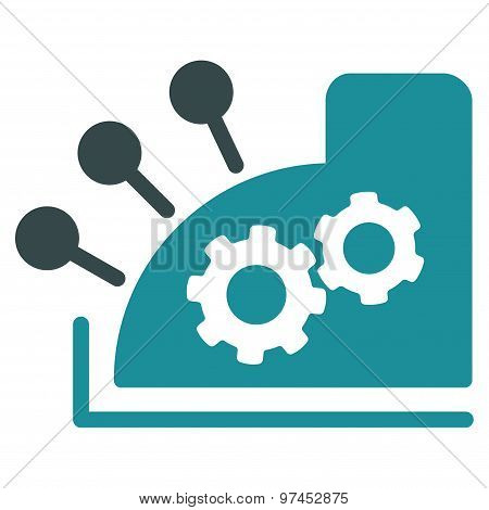 Cash register icon from Business Bicolor Set