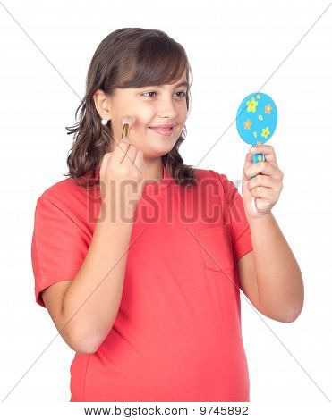 Krásná dívka Make-up