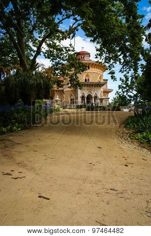 Landscape At Monseraty Park With Beautiful House, Cintra, Portugal